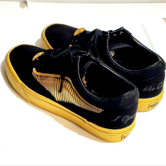 VANS HARRY POTTER GOLDEN SNITCH X OLD SCHOOL SHOES. UNISEX M-Sz:7.5 W-Sz:9 - Picture 11 of 11